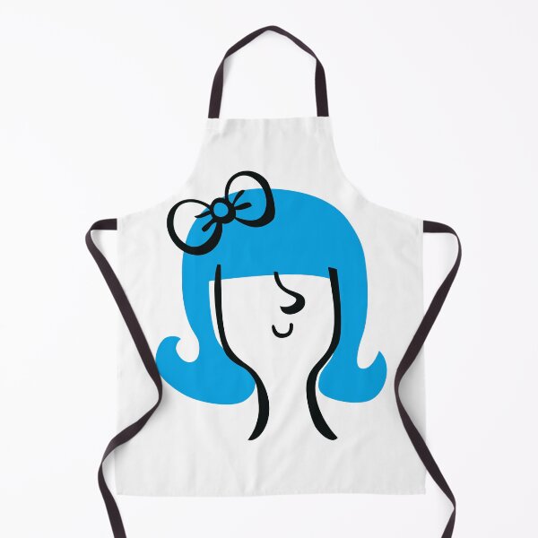 Item preview, Blue Hair Bow Woman Cute Portrait designed and sold by monikko.