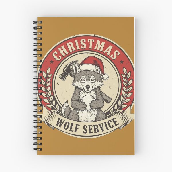 Item preview, Christmas Wolf Service designed and sold by Mychicstuff.