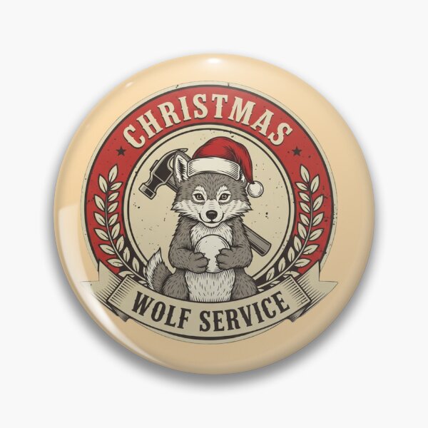 Item preview, Christmas Wolf Service designed and sold by Mychicstuff.