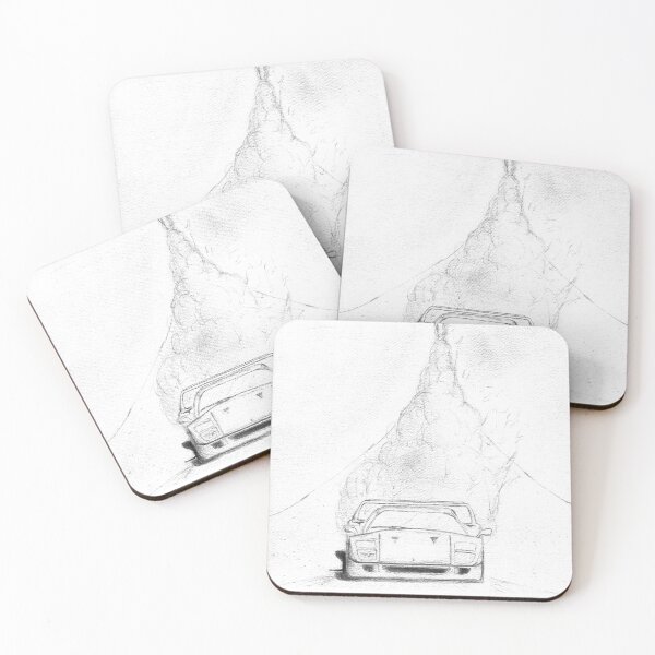 Item preview, Driver's Madness - Pencil Drawing Perspective and Speed (Black and White) designed and sold by Keltoi-art.