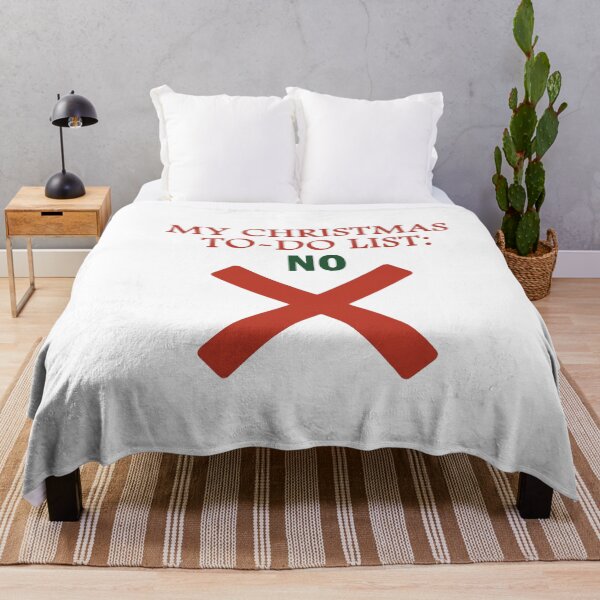 Item preview, My Christmas To-Do List NO T-Shirt | Funny Anti-Holiday Sarcasm Gift designed and sold by SylwiaPrint.