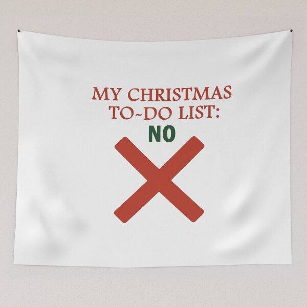 Item preview, My Christmas To-Do List NO T-Shirt | Funny Anti-Holiday Sarcasm Gift designed and sold by SylwiaPrint.