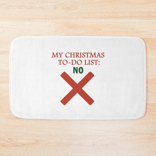 Item preview, My Christmas To-Do List NO T-Shirt | Funny Anti-Holiday Sarcasm Gift designed and sold by SylwiaPrint.