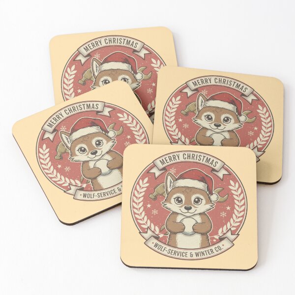 Item preview, Merry Christmas Wolf Service designed and sold by Mychicstuff.