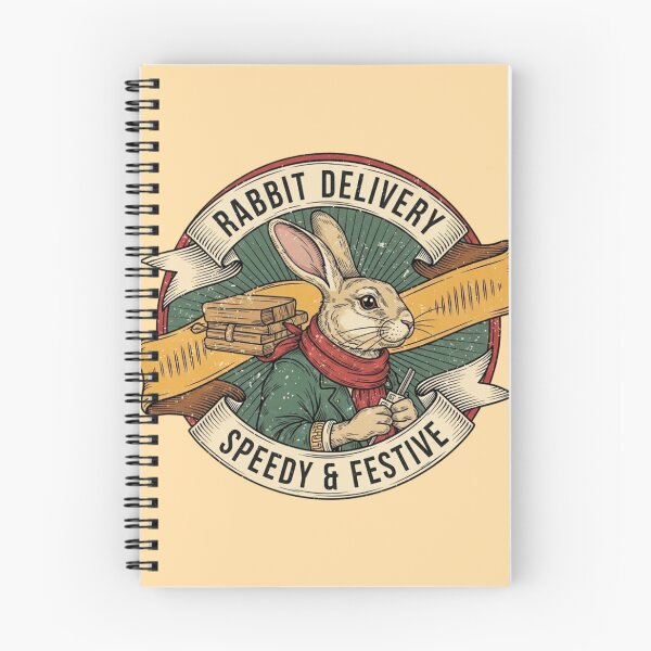 Item preview, Rabbit Delivery Speed & Festive designed and sold by Mychicstuff.