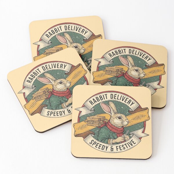 Item preview, Rabbit Delivery Speed & Festive designed and sold by Mychicstuff.