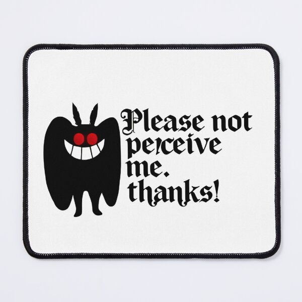 Item preview, Please don't perceive on me. Thanks! - Live Laugh Lurk Cryptidcore Social Avoidance Club Mothman  designed and sold by SkeletonsDanger.
