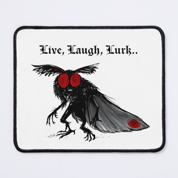 Item preview, Live Laugh Lurk Midnight Mothman Monitoring designed and sold by SkeletonsDanger.