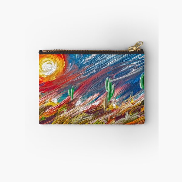 Item preview, Cactus at Sunrise - Impressionist Digital Painting Desert Landscape designed and sold by Keltoi-art.