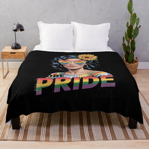 Item preview, More Pride Less Prejudice LGBTQ Pride Style designed and sold by InspiredFoul.