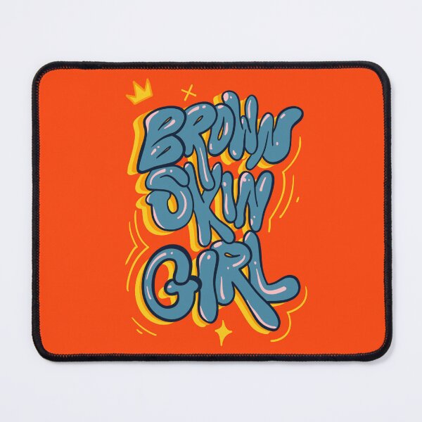 Item preview, Brown skin girl lettering designed and sold by Lilo Viana Art.