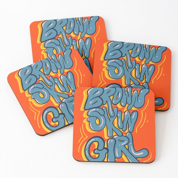 Item preview, Brown skin girl lettering designed and sold by Lilo Viana Art.