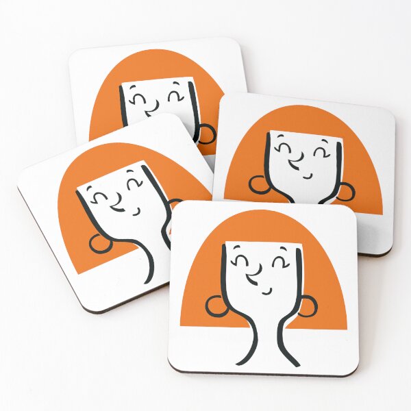 Item preview, Orange Hair Smiling Woman Simple Portrait designed and sold by monikko.