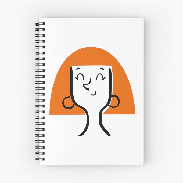 Item preview, Orange Hair Smiling Woman Simple Portrait designed and sold by monikko.