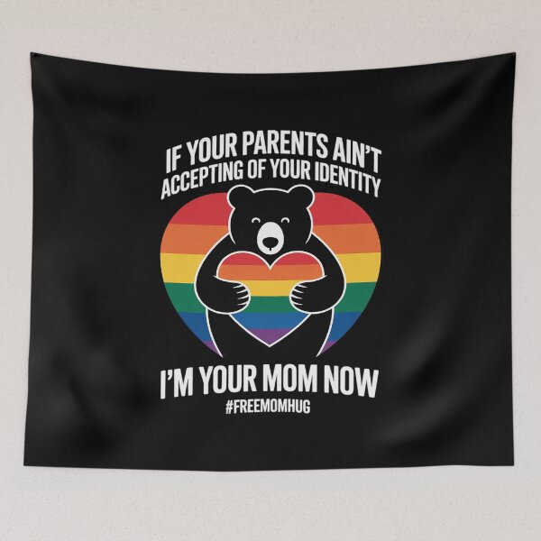 Item preview, Parents Accepting Im Your Mom Now Bear Hug LGBTQ Gay Pride  designed and sold by InspiredFoul.