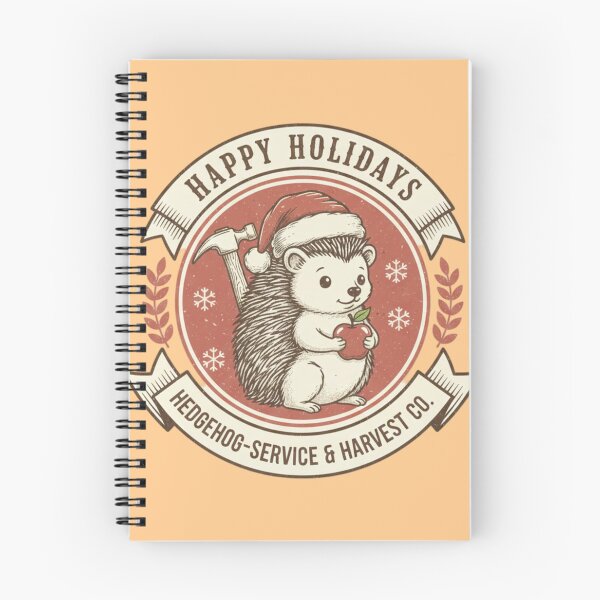 Item preview, Happy Holidays Hedgehog designed and sold by Mychicstuff.
