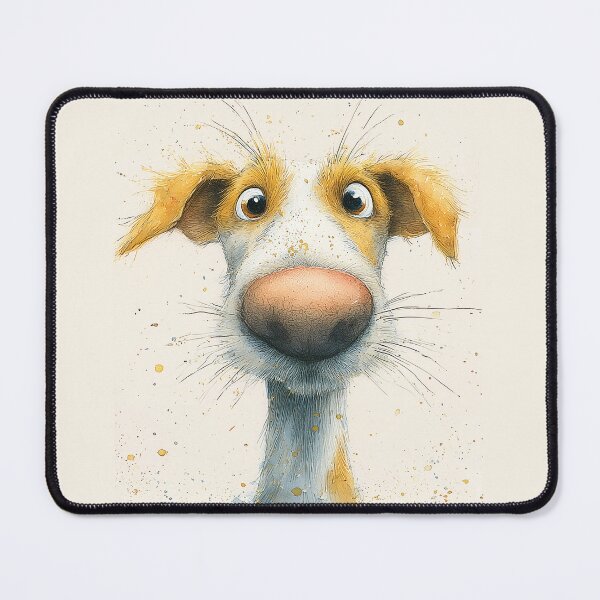 Item preview, Nosey Dog Terrier ' The Loveable Mutt ' by Shirley MacArthur designed and sold by Shirley MacArthur Art.