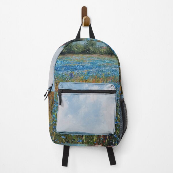 Item preview, Countryside House with Blue Wildflowers designed and sold by lautir.