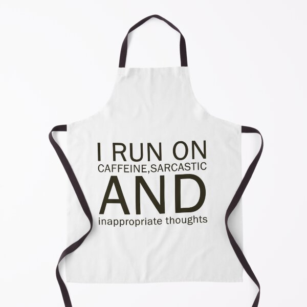 Item preview, I Run On Caffeine Sarcasm And Inappropriate Thoughts T-Shirt | Funny Office Gift designed and sold by SylwiaPrint.
