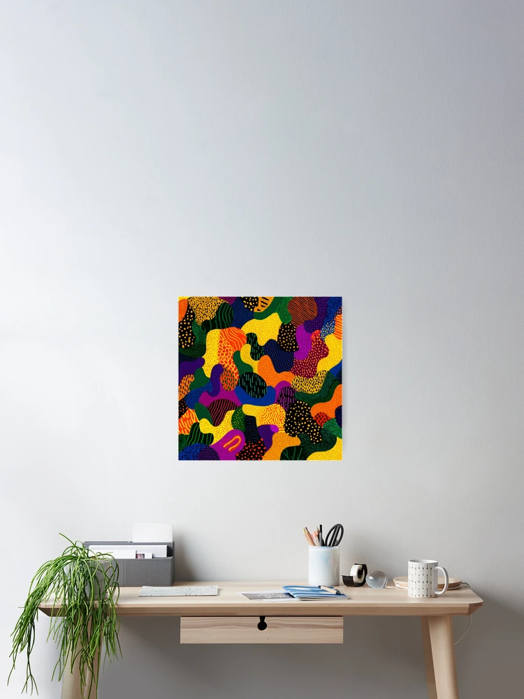 Thumbnail 2 of 3, Poster, Abstract pattern colorfull world designed and sold by SmileshareShop.