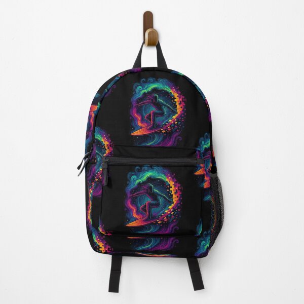 Item preview, Glitch Wave Surfer — Neon Pixel Ride | Meta Mirage Series designed and sold by Meta Mirage .