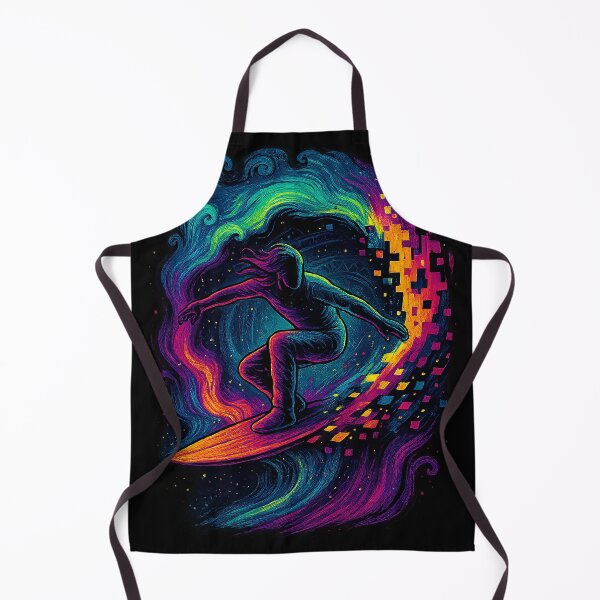 Item preview, Glitch Wave Surfer — Neon Pixel Ride | Meta Mirage Series designed and sold by Meta Mirage .