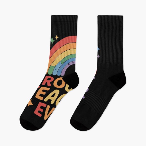 Item preview, Rainbow Proudest Teacher Ever LGBT Flag Lesbian Gay Pride  designed and sold by InspiredFoul.