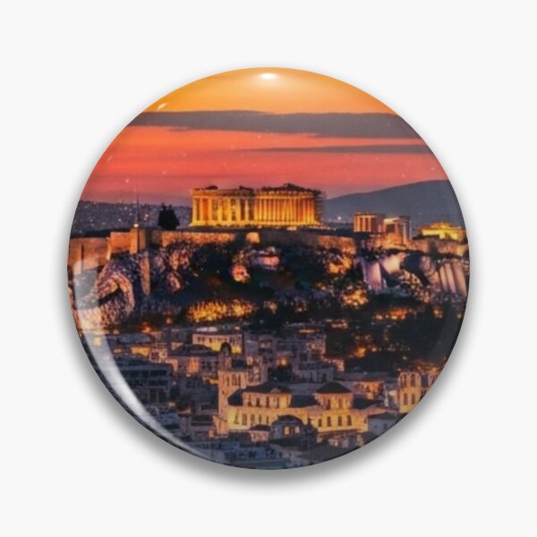Item preview, Athens Acropolis Night City Artwork designed and sold by DreamBuySell.