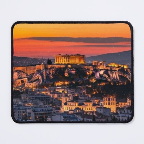 Item preview, Athens Acropolis Night City Artwork designed and sold by DreamBuySell.