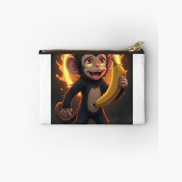 Item preview, Dark Anime Monkey With Aura Holding Banana designed and sold by OhmAuraArt.