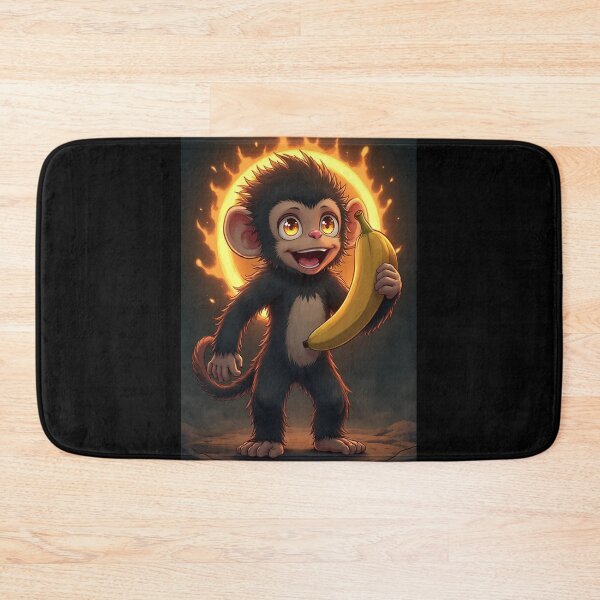 Item preview, Dark Anime Monkey With Aura Holding Banana designed and sold by OhmAuraArt.