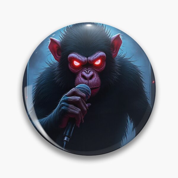 Item preview, Dark Anime Scary Monkey DJ With Aura designed and sold by OhmAuraArt.