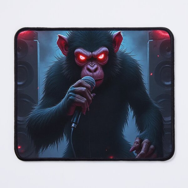 Item preview, Dark Anime Scary Monkey DJ With Aura designed and sold by OhmAuraArt.