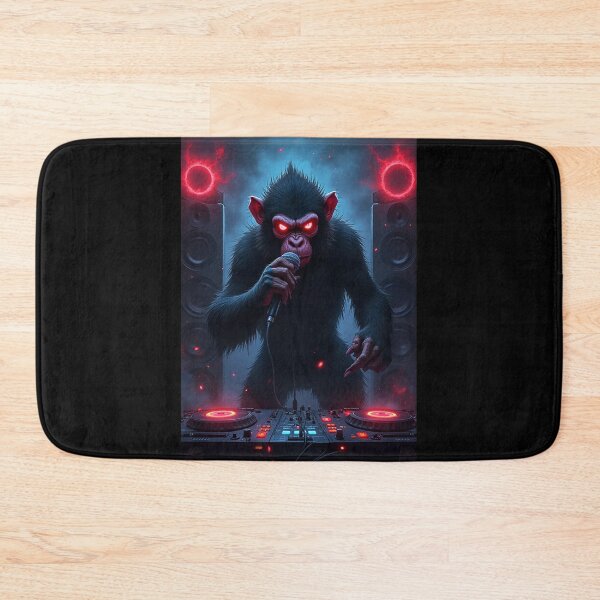 Item preview, Dark Anime Scary Monkey DJ With Aura designed and sold by OhmAuraArt.