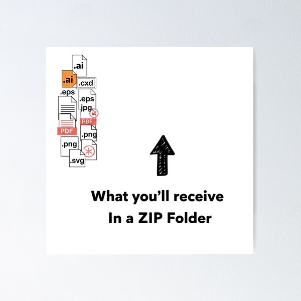 Item preview, Digital File Types ZIP Preview Graphic designed and sold by DreamBuySell.