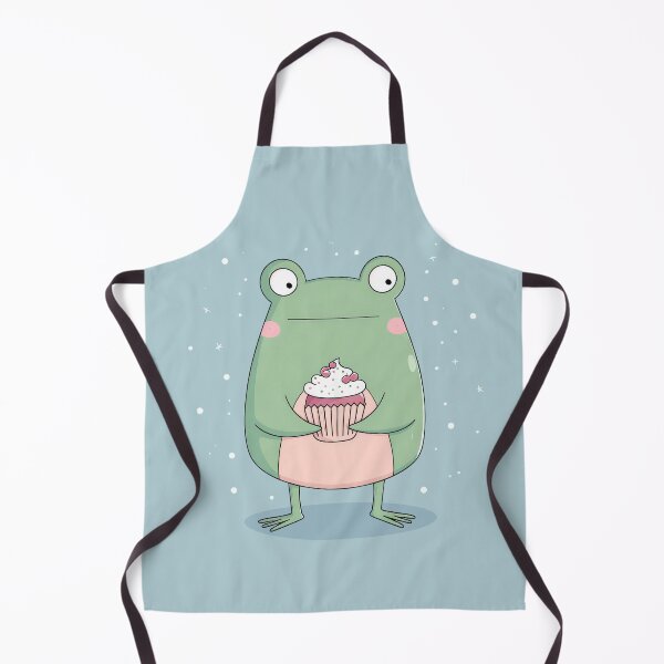 Item preview, Cute frog holding a cupcake designed and sold by Baart72.