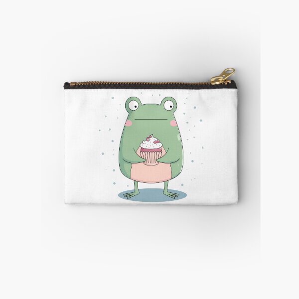 Item preview, Cute frog holding a cupcake designed and sold by Baart72.