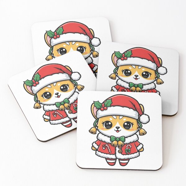 Item preview, Chibi Cute Christmas Cat designed and sold by Mychicstuff.