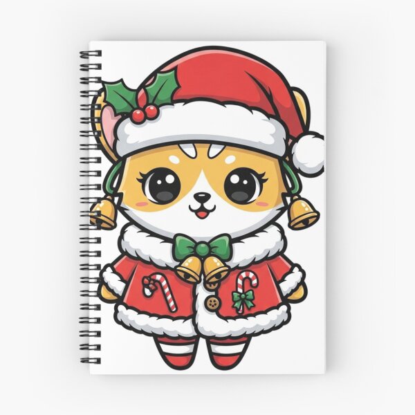 Item preview, Chibi Cute Christmas Cat designed and sold by Mychicstuff.
