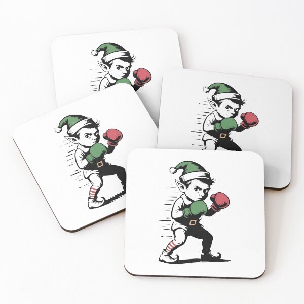 Item preview, Elf Shadow Sparring – Festive Martial Arts Street Art designed and sold by WSPrintCrafter.