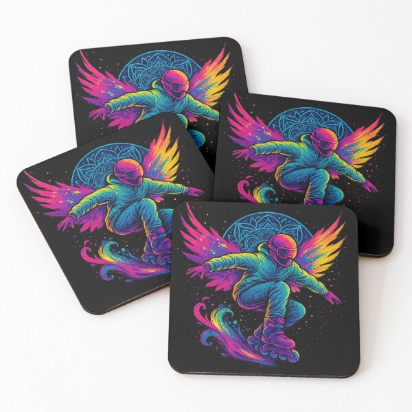 Item preview, Graffiti Wing Rollerblader — Neon Street Flight | Meta Mirage Series designed and sold by Meta Mirage .