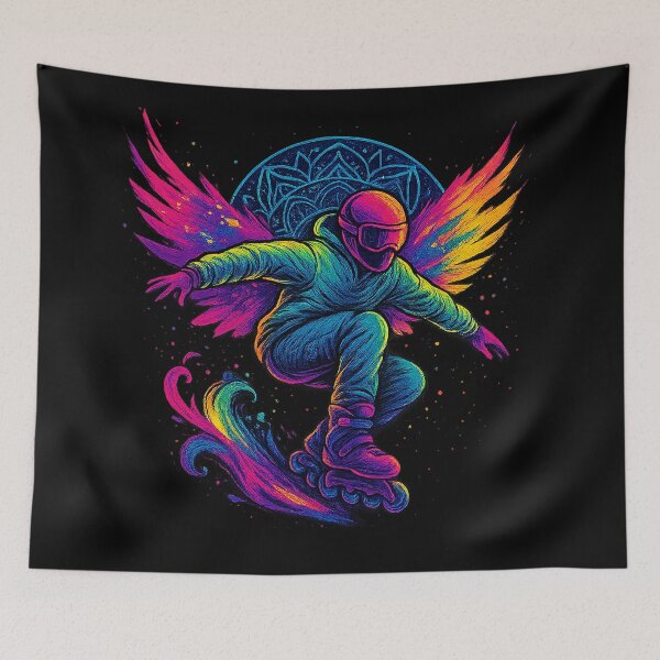 Item preview, Graffiti Wing Rollerblader — Neon Street Flight | Meta Mirage Series designed and sold by Meta Mirage .