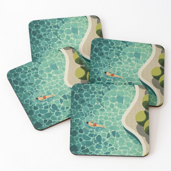 Item preview, Relaxing Swim in Geometric Pool designed and sold by lautir.