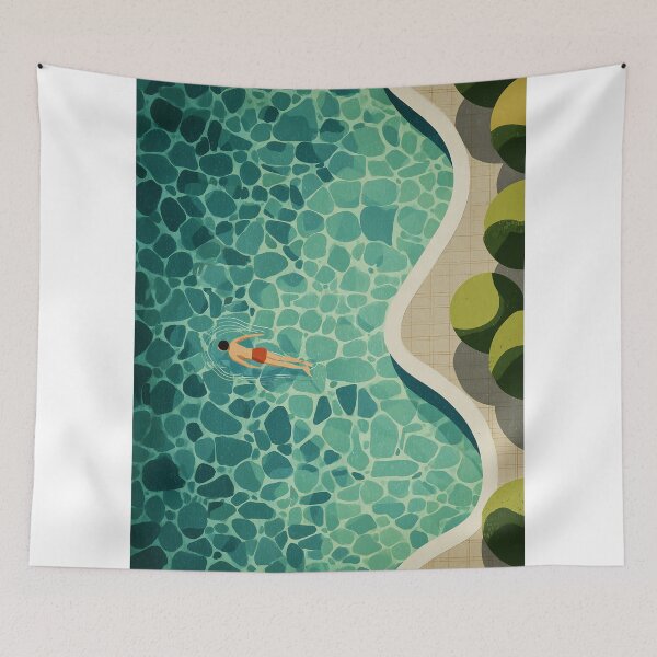 Item preview, Relaxing Swim in Geometric Pool designed and sold by lautir.
