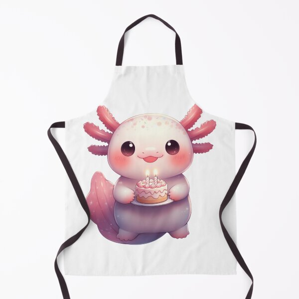 Item preview, Happy Birthday Axolotl – Whimsical Axolotl Cartoon designed and sold by GrumpySableye.