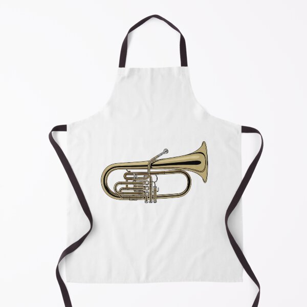 Item preview, Realistic Brass Euphonium Illustration – Photoreal Music Instrument Art on White Background designed and sold by VividOrganica.
