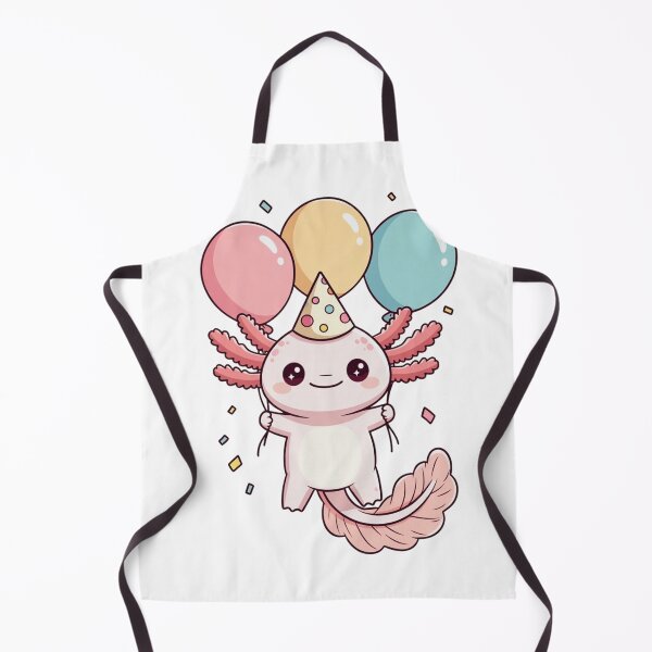 Item preview, Birthday Axolotl Balloon – Playful Axolotl with Balloons designed and sold by GrumpySableye.