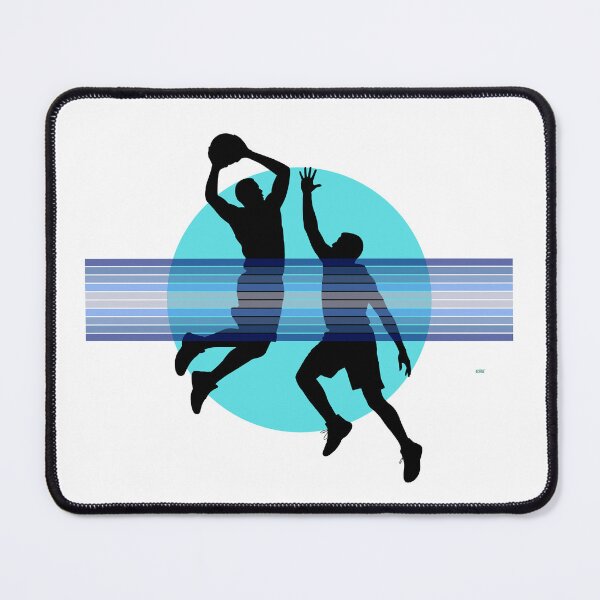 Item preview, Basketball players attack and def`ence Silhouette – Blue Basketball Graphic | Urban Sports Shirt designed and sold by SlanTee.