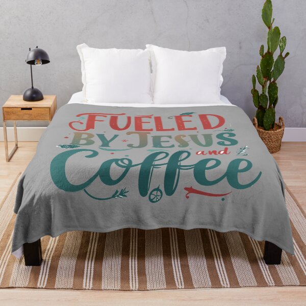 Item preview, Fueled By Jesus And Coffee T-Shirt | Funny Christian Religious Gift designed and sold by SylwiaPrint.