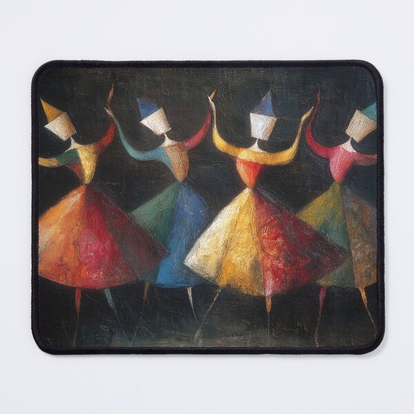 Item preview, Dancing Figures in Colorful Dresses designed and sold by lautir.